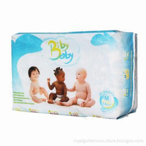 Baby diapers with 3D leak guards and elastic waist band